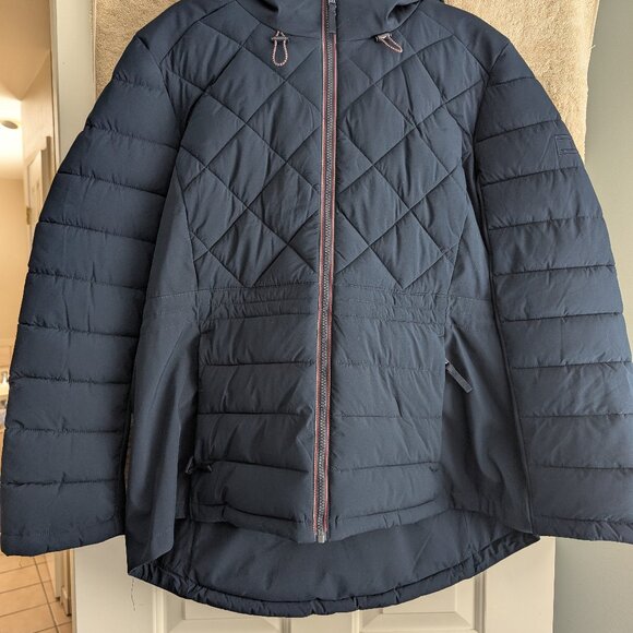 Tommy Hilfiger Puffer Jacket Women XL Blue Quilted Insulated Size XL - Picture 7 of 7
